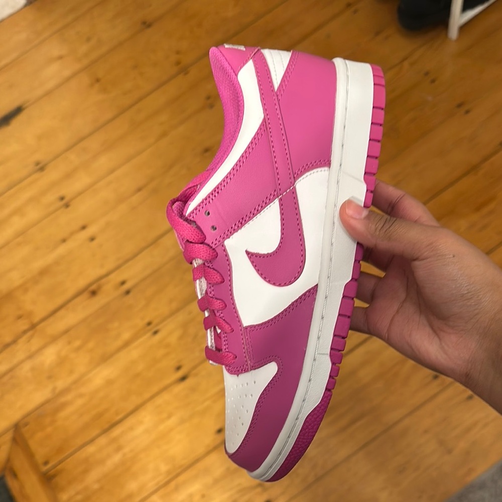 Nike Pink and White Sneakers